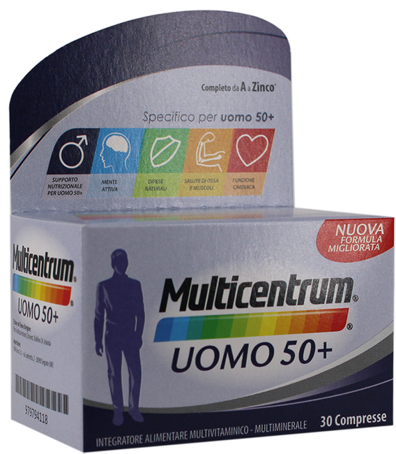 MULTICENTRUM UOMO 50+ 30 COMPRESSE - famajoy.it