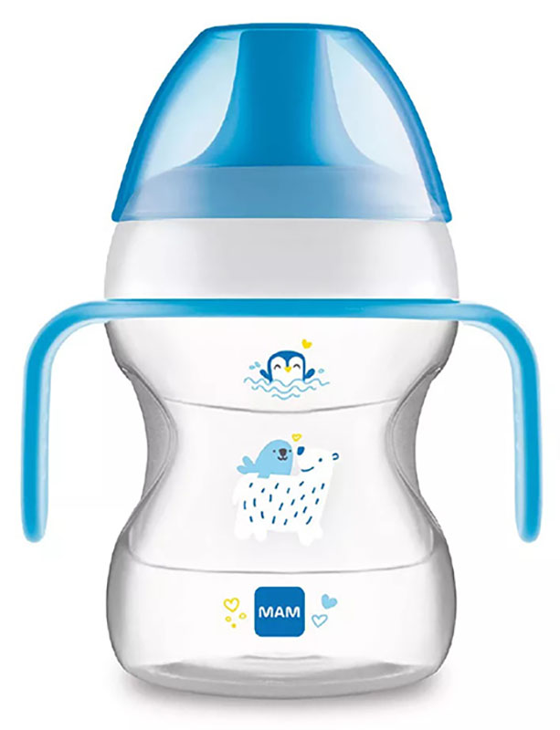 MAM LEARN TO DRINK CUP 190 ML 6+ BECCUCCIO RIGIDO MASCHIO - famajoy.it