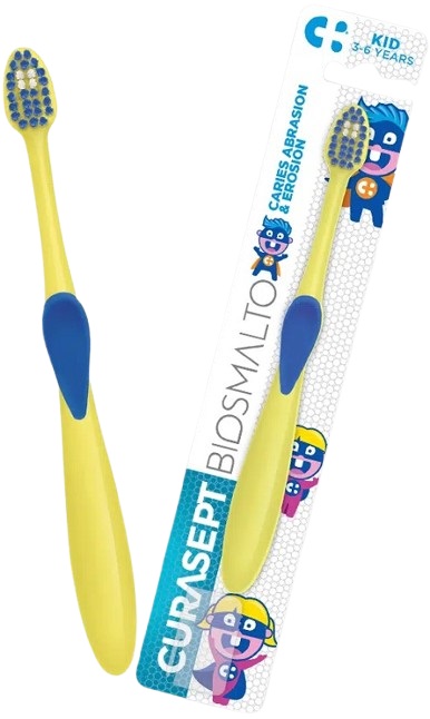 CURASEPT SPAZZOLINO BIOSMALTO KIDS 3-6 ANNI - famajoy.it