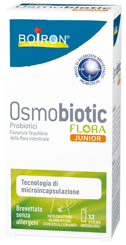 OSMOBIOTIC FLORA JUNIOR 12 STICKS OROSOLUBILI - famajoy.it