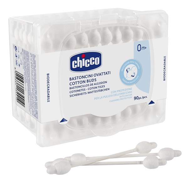 CHICCO BASTONCINI COTONATI 90 PEZZI - famajoy.it
