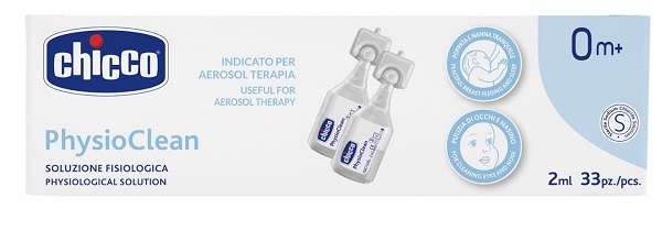 CHICCO SOLUZIONE PHYSIOCLEAN 2 ML 33 PEZZI - famajoy.it