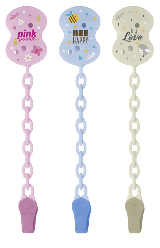 CHICCO CLIP CON CATENELLA MIXED COLORS NEW 2020 - famajoy.it