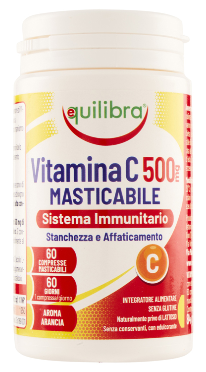 VITAMINA C 500MG MASTICABILE SISTEMA IMMUNITARIO 60 COMPRESSE - famajoy.it