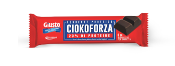 GIUSTO SENZA ZUCCHERO CIOKFORZA FONDENTE PROTEICO 35 G - famajoy.it
