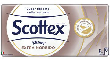 SCOTTEX EXTRA MORBIDO FAZZOLETTI 8 PEZZI - famajoy.it