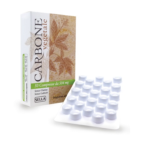 CARBONE VEGETALE 50 COMPRESSE - famajoy.it