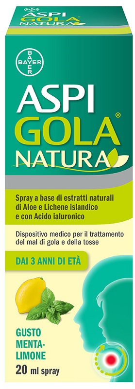 ASPI GOLA NATURA SPRAY MENTA LIMONE 20 ML - famajoy.it