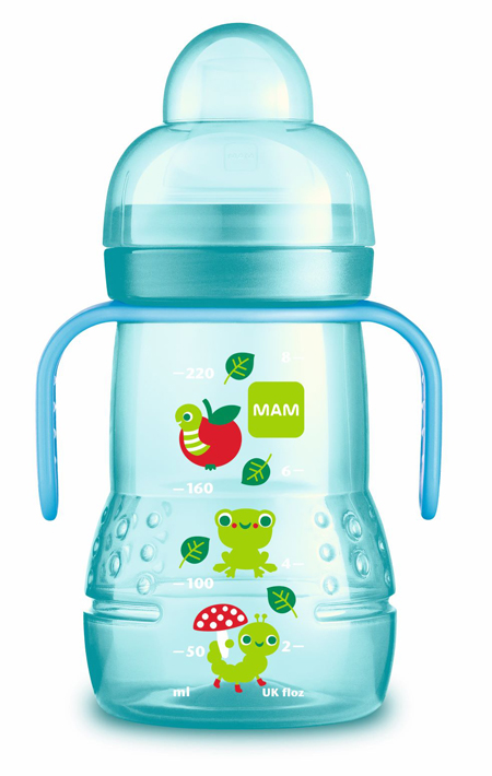 MAM TRAINER 220 ML 4+ BECCUCCIO SOFT SILICONE FEMMINA - famajoy.it