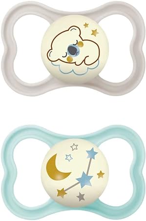 MAM AIR NIGHT SUCCHIETTO 16+ MESI SILICONE DOPPIO NEUTRO - famajoy.it