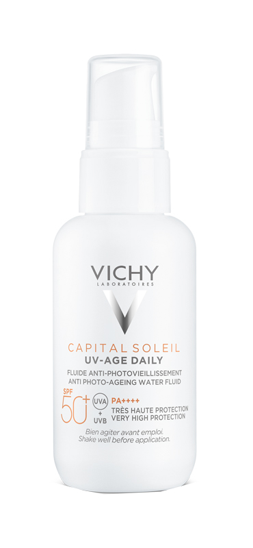 CAPITAL SOLEIL UV-AGE FLUIDO ANTI-FOTOINVECCHIAMENTO SPF50+ 40 ML - famajoy.it