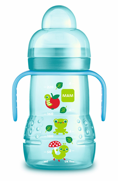 MAM TRAINER 220 ML 4+ BECCUCCIO SOFT SILICONE NEUTRO - famajoy.it