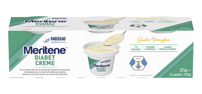MERITENE DIABET CREME VANIGLIA 3 X 125 G - famajoy.it