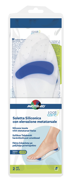 SOLETTA SILICONICA MASTER-AID FOOTCARE LARGE 41-42 METATARSO I6 - famajoy.it