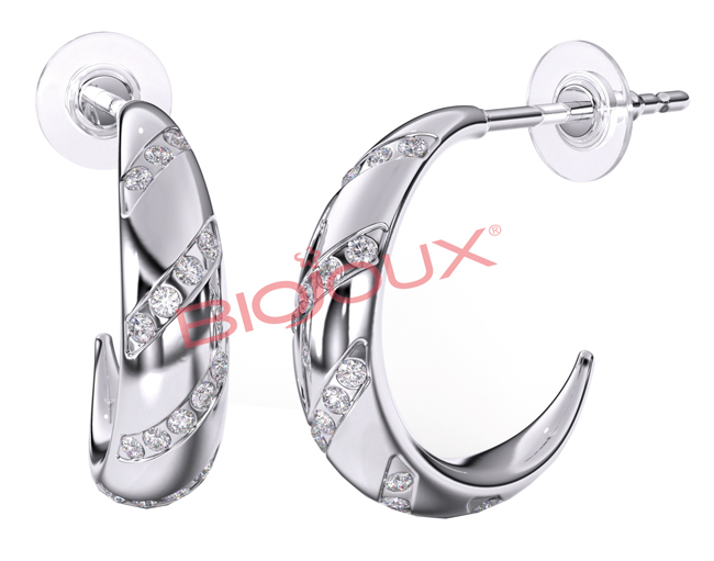 ORECCHINI ADELAIDE HOOP 15 MM - famajoy.it