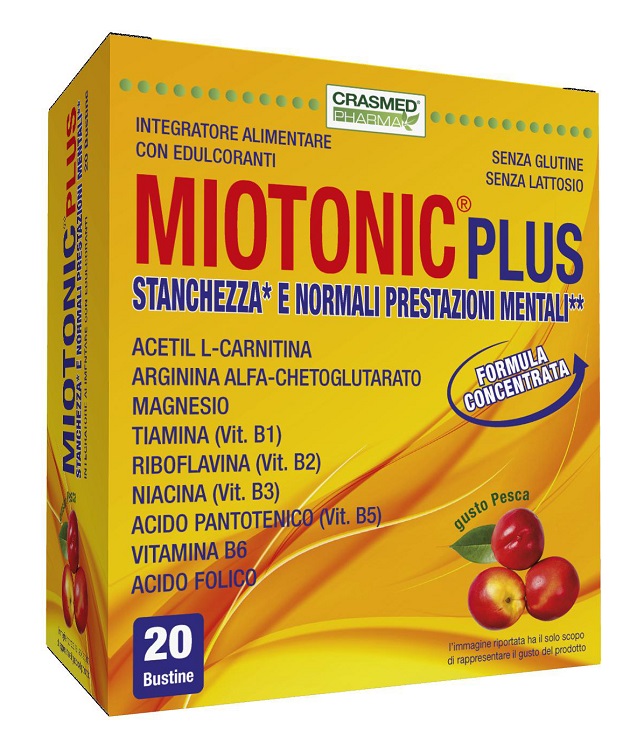 MIOTONIC PLUS STANCHEZZA E NORMALI PRESTAZIONI MENTALI 20 BUSTE - famajoy.it