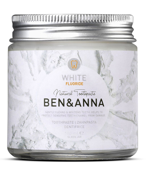BEN&ANNA NATURAL TOOTHPASTE WHITE CON FLUORO 100 ML - famajoy.it