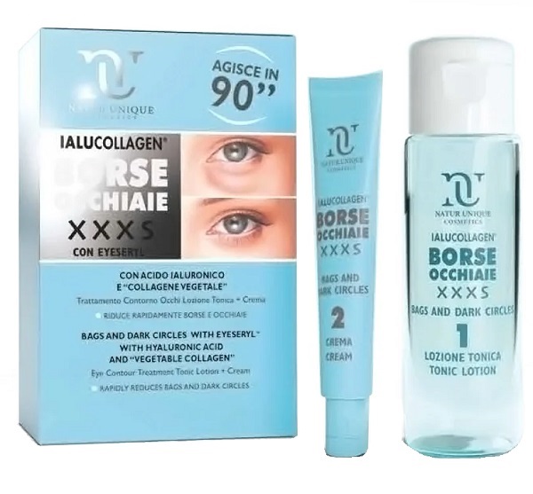NATUR UNIQUE IALUCOLLAGEN BORSE E OCCHIAIE XXXS TONICO 10 ML + 30 ML - famajoy.it