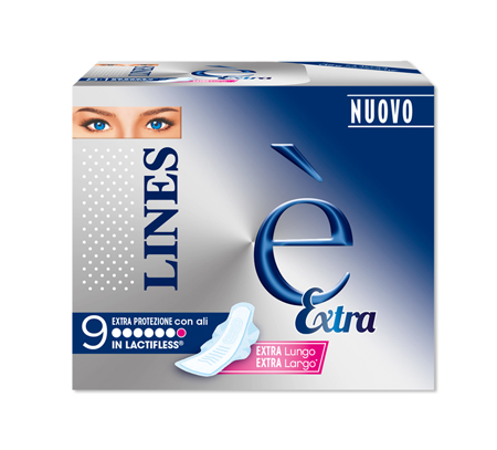 LINES E' EXTRA ASSORBENTI 9 PEZZI - famajoy.it