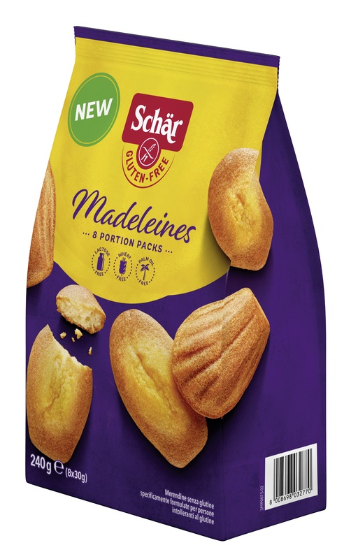 SCHAR MADELEINES SENZA LATTOSIO 8 PORZIONI DA 30 G - famajoy.it