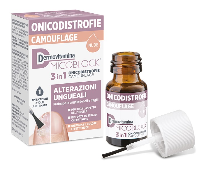 DERMOVITAMINA MICOBLOCK 3 IN 1 ONICODISTROFIE CAMOUFLAGE 8 ML NUDE - famajoy.it