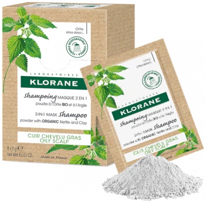 KLORANE SHAMPOO MASCHERA LAVANTE POLVERE ORTICA 8 BUSTINE 3 G - famajoy.it