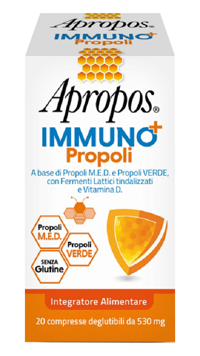 APROPOS IMMUNO+ PROPOLI 20 COMPRESSE DEGLUTIBILI - famajoy.it