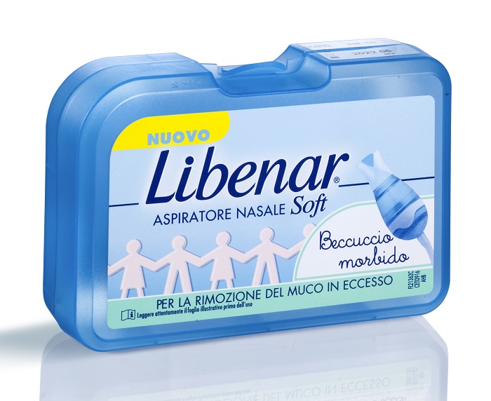 ASPIRATORE NASALE SOFT LIBENAR + 5 FILTRI CON BECCUCCIO ULTRA FLESSIBILE - famajoy.it