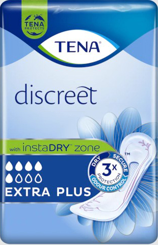 ASSORBENTE INCONTINENZA LEGGERA TENA DISCREET EXTRA PLUS 16 PEZZI - famajoy.it