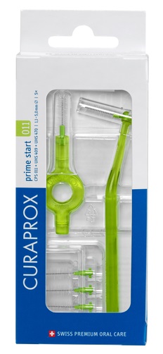 CURAPROX CPS 011 SCOVOLINO PRIME START 011 LIME GREEN 5 PEZZI - famajoy.it