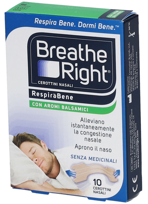 CEROTTI NASALI BREATHE RIGHT BALSAMICI 10 PEZZI - famajoy.it