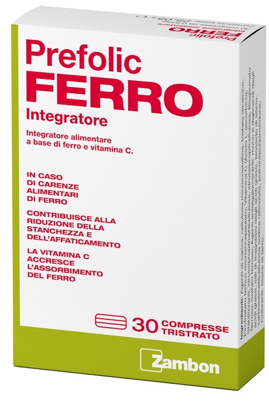 PREFOLIC FERRO 30 COMPRESSE - famajoy.it
