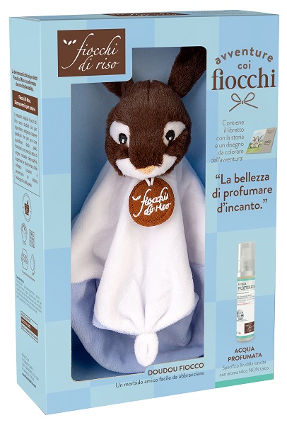 FIOCCHI DI RISO COFANETTO AVVENTURE DOUDOU AZZURRO - famajoy.it
