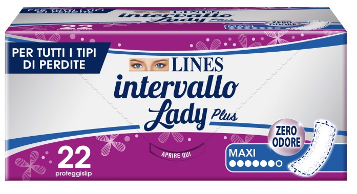 PROTEGGISLIP LINES INTERVALLO LADY PLUS MAXI 22 PEZZI - famajoy.it