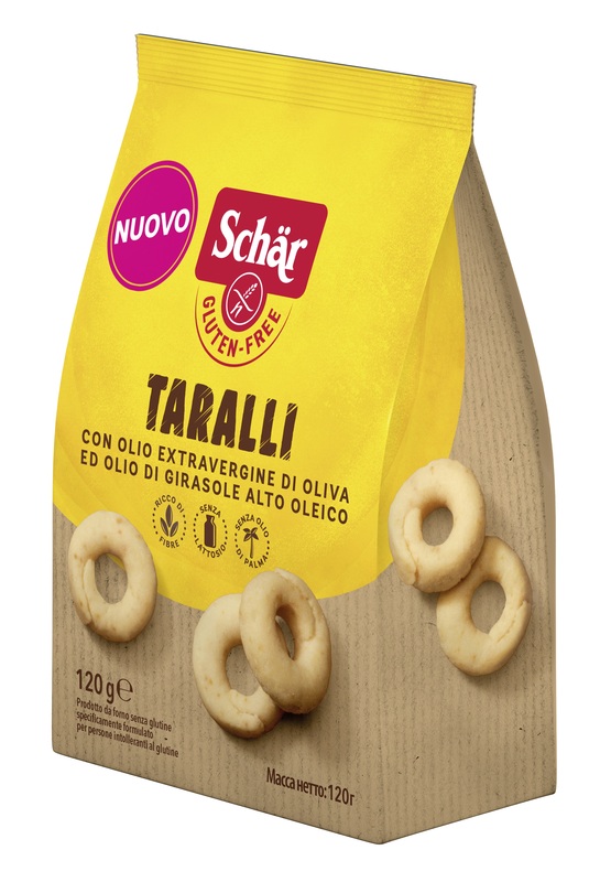SCHAR TARALLI SENZA LATTOSIO 120 G - famajoy.it