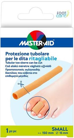 PROTEZIONE TUBOLARE MASTER-AID FOOTCARE RITAGLIABILE 15 CM 15 MM SMALL C6 - famajoy.it