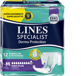 PANNOLONE A MUTANDINA LINES SPECIALIST DERMA MAXI XL 20 PEZZI - famajoy.it