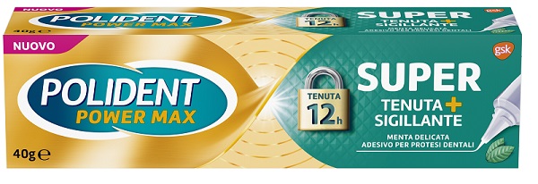 POLIDENT SUPER TENUTA+SIGILLANTE MENTA DELICATA ADESIVO PROTESI DENTALE 40 G - famajoy.it