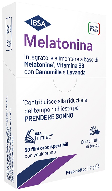 MELATONINA IBSA 30 FILM ORALI - famajoy.it