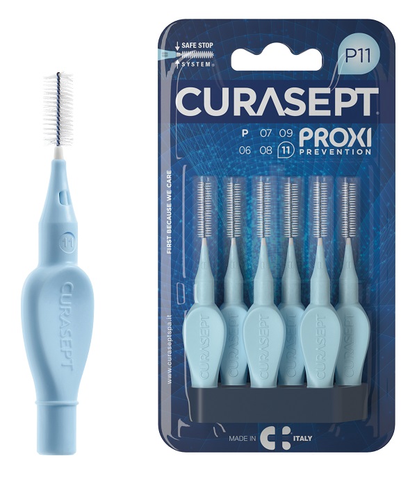 CURASEPT PROXI P11 AZZURRO/LIGHT BLUE 6 PEZZI - famajoy.it