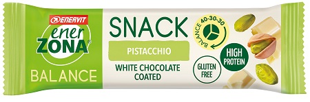 ENERZONA SNACK PISTACCHIO CIOCCOLATO BIANCO 27 G - famajoy.it