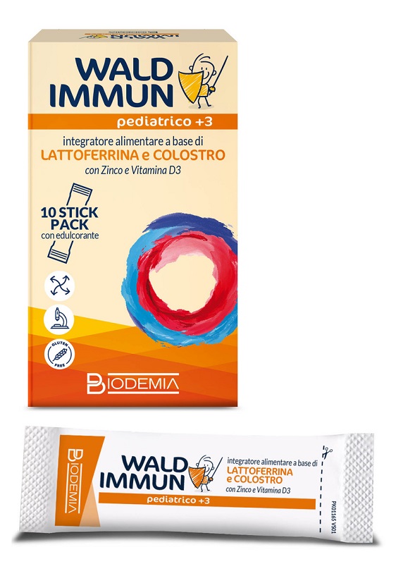 WALD IMMUN PEDIATRICO +3 10 STICK GUSTO CIOCCOLATO - famajoy.it