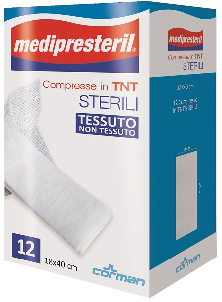 COMPRESSE STERILI TNT MEDIPRESTERIL 18X40 CM 12 PEZZI - famajoy.it