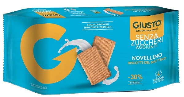 GIUSTO SENZA ZUCCHERO BISCOTTI MATTINO 350 G - famajoy.it