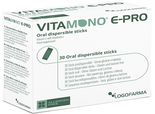 VITAMONO E-PRO 30 STICK ORODISPERSIBILI DA 1,1 G - famajoy.it
