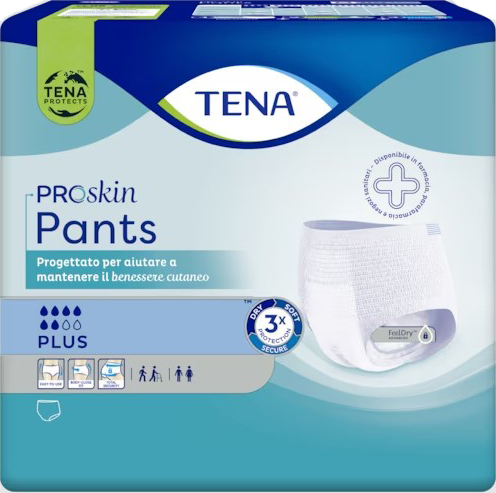PANNOLONE PER INCONTINENZA TENA PANTS PLUS SMALL 14 PEZZI - famajoy.it