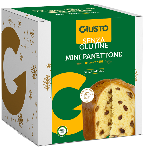 GIUSTO SENZA GLUTINE MINI PANETTONE CLASSICO 100 G - famajoy.it