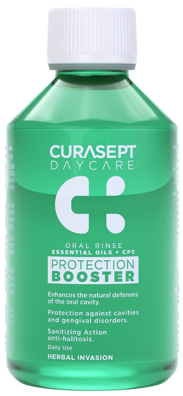 CURASEPT DAYCARE COLLUTORIO PROTECTION BOOSTER HERBAL INVASION 250 ML - famajoy.it