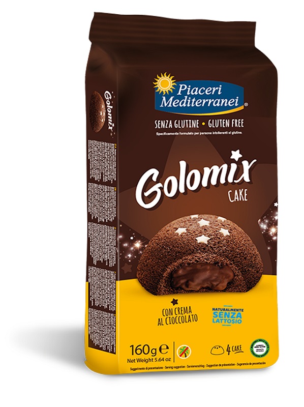 PIACERI MEDITERRANEI GOLOMIX CAKE 4 PEZZI DA 40 G - famajoy.it