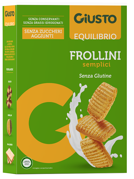GIUSTO SENZA GLUTINE FROLLINI SEMPLICI 250 G - famajoy.it